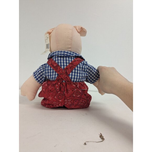 Vintage J S International Farm Pig 1978 Stuffed Animal 16" - Picture 2 of 4